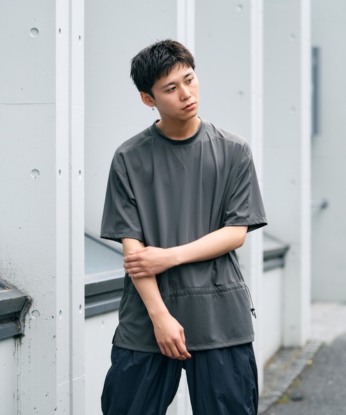THE BOLDMAN(ザ ボールドマン)の「Drawcord Tee / ドローコードTシャツ(Tシャツ/カットソー・メンズ・ブラック/チャコールグレー・LARGE/MEDIUM)」の14枚目の写真