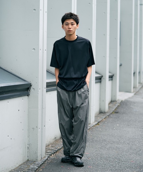 THE BOLDMAN(ザ ボールドマン)の「Drawcord Tee / ドローコードTシャツ(Tシャツ/カットソー・メンズ・ブラック/チャコールグレー・LARGE/MEDIUM)」の15枚目の写真
