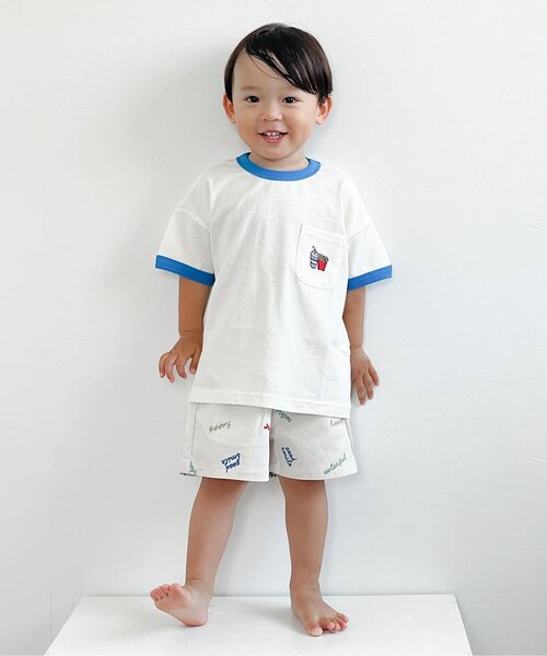 BREEZE(ブリーズ)の「【ジュニア対応】ロゴ刺繍ハーフパンツ(その他パンツ・キッズ・ブラック/オフホワイト・80/90/100/110/120/130/140)」の14枚目の写真