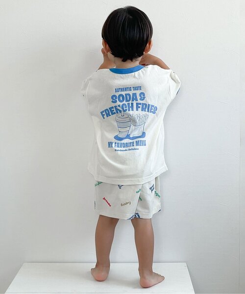 BREEZE(ブリーズ)の「【ジュニア対応】ロゴ刺繍ハーフパンツ(その他パンツ・キッズ・ブラック/オフホワイト・80/90/100/110/120/130/140)」の13枚目の写真