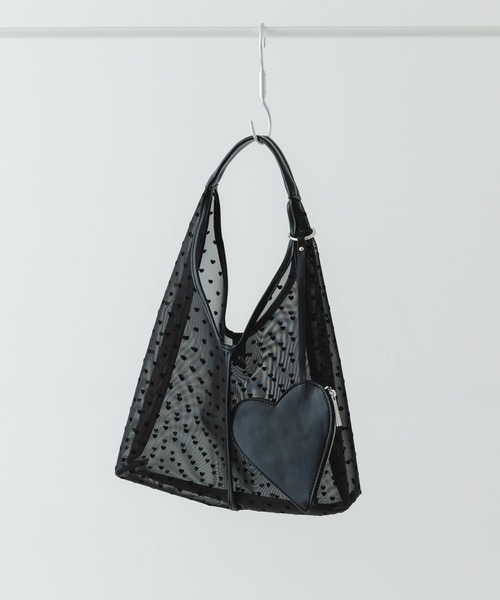 RODE SKO（ロデスコ）の「ハートシアーサンカクハンドバッグ（ハンドバッグ・レディース・ブラック/ベージュ・ONE）」の2枚目の写真