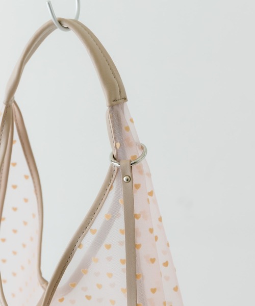 RODE SKO（ロデスコ）の「ハートシアーサンカクハンドバッグ（ハンドバッグ・レディース・ブラック/ベージュ・ONE）」の3枚目の写真