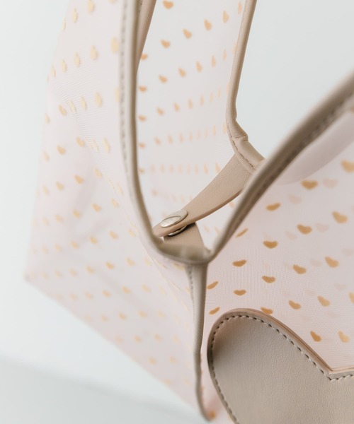 RODE SKO（ロデスコ）の「ハートシアーサンカクハンドバッグ（ハンドバッグ・レディース・ブラック/ベージュ・ONE）」の4枚目の写真