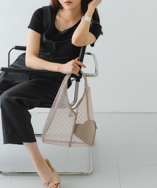 セール】ハートシアーサンカクハンドバッグ（ハンドバッグ