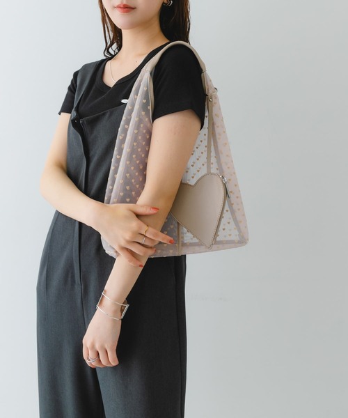 RODE SKO（ロデスコ）の「ハートシアーサンカクハンドバッグ（ハンドバッグ・レディース・ブラック/ベージュ・ONE）」の10枚目の写真