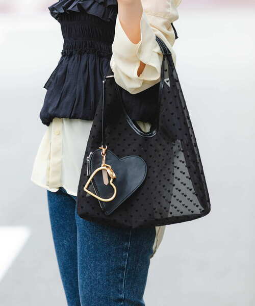 RODE SKO（ロデスコ）の「ハートシアーサンカクハンドバッグ（ハンドバッグ・レディース・ブラック/ベージュ・ONE）」の17枚目の写真