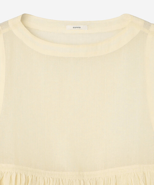 Bshop(ビショップ)の「eunoia | オーガンザレイヤードベスト WOMEN(ベスト・レディース・アイボリー/ブラック・ONE)」の13枚目の写真