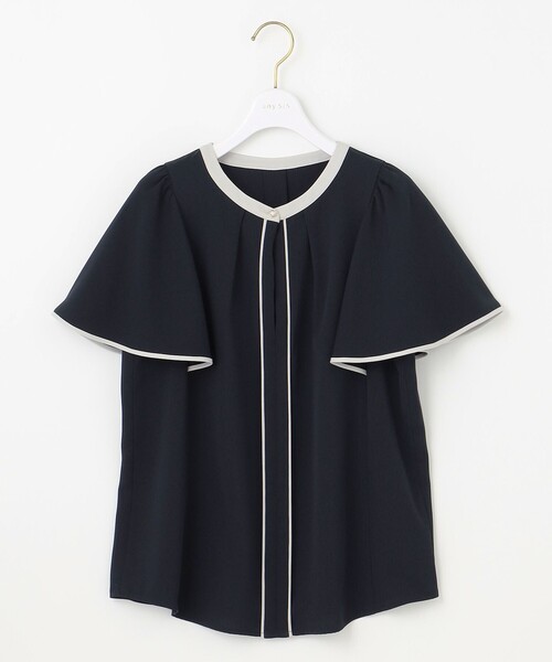 ANY SIS（エニィスィス）の「【洗える】バイカラーフレア ブラウス（シャツ/ブラウス・レディース・ライトグリーン系/アイボリー系/ネイビー系・2）」の14枚目の写真