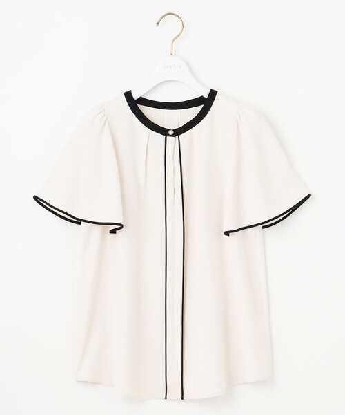 ANY SIS（エニィスィス）の「【洗える】バイカラーフレア ブラウス（シャツ/ブラウス・レディース・ライトグリーン系/アイボリー系/ネイビー系・2）」の15枚目の写真
