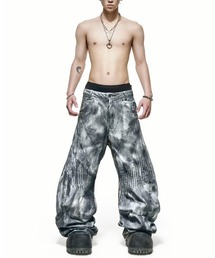 RICH（リッチ）の「【RICH】Dust Wash White Pants / 【リッチ】ヴィンテージウォッシュホワイトバルーンデニムパンツ（デニムパンツ・レディース）」