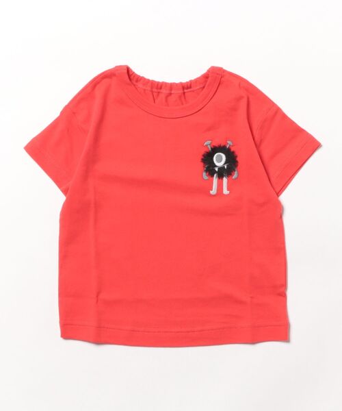 HAKKA BABY（ハッカベビー）の「[ベビー]カラーパレット刺しゅう接触冷感Tシャツ（Tシャツ/カットソー・キッズ・ブラック/ブルー/ホワイト/レッド/ピンク/イエロー・L）」の6枚目の写真