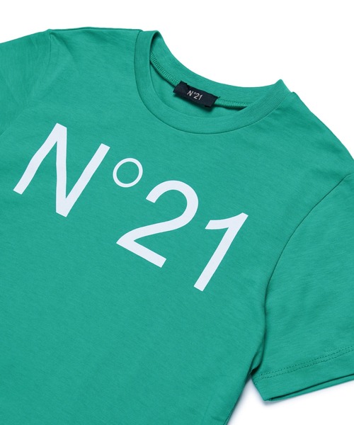 N°21（ヌメロ ヴェントゥーノ）の「N°21（ヌメロ ヴェントゥーノ）Kids & Junior ブランドロゴ半袖Tシャツカットソー（Tシャツ/カットソー・キッズ・ブルー/グリーン・12Y/16Y/14Y/10Y）」の5枚目の写真