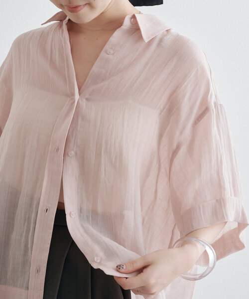 シアーボックスシャツ　オメカシ シアーシャツ | Omekashi(オメカシ)レディース | PAL CLOSET(パル