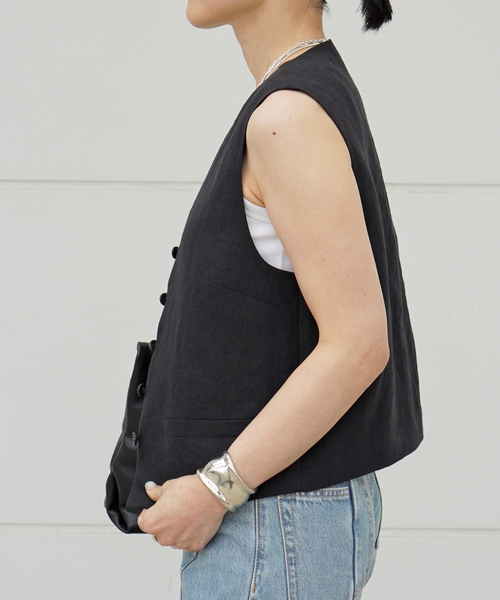 リネンベスト（スーツベスト）｜EVERYDAY I LIKE.（エヴリディ