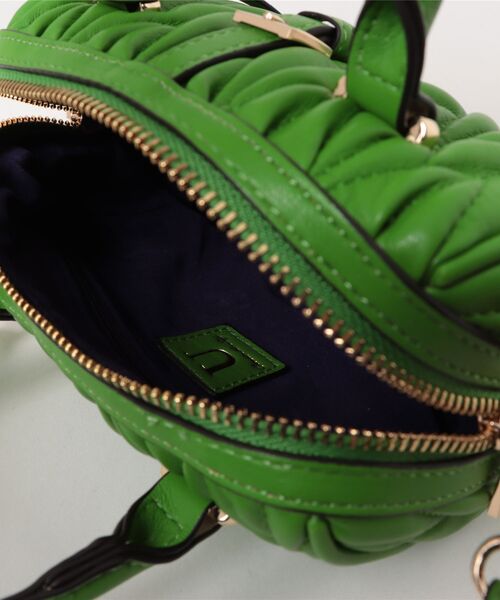 U(ユー)の「ムー ジュリア プティ ボストンバッグ(ボストンバッグ・レディース・フューシャピンク/ターコイズブルー/グリーン/アイボリー/グレー/シルバー/オリーブ/イエロー系その他/ブラック/ライム・FREE)」の12枚目の写真