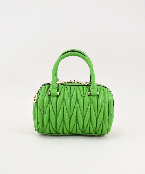 U(ユー)の「ムー ジュリア プティ ボストンバッグ(ボストンバッグ・レディース・フューシャピンク/ターコイズブルー/グリーン/アイボリー/グレー/シルバー/オリーブ/イエロー系その他/ブラック/ライム・FREE)」の20枚目の写真