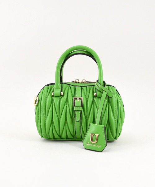 U(ユー)の「ムー ジュリア プティ ボストンバッグ(ボストンバッグ・レディース・フューシャピンク/ターコイズブルー/グリーン/アイボリー/グレー/シルバー/オリーブ/イエロー系その他/ブラック/ライム・FREE)」の18枚目の写真