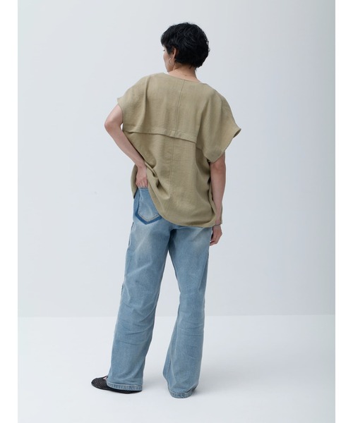 【PARIGOT】リネンライクダブルベスト リネンライクダブルボタンベスト（ベスト）｜Brown&Street