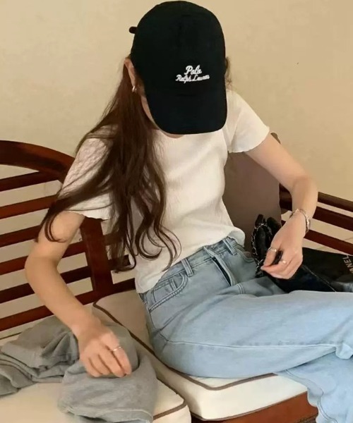 Vipoa(ヴィポア)の「crinkle frill tops(Tシャツ/カットソー・レディース・ブラック/ホワイト/グレー・FREE)」の11枚目の写真