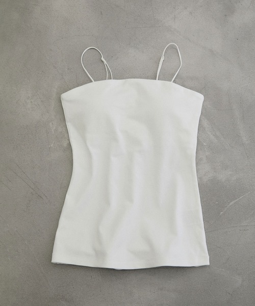 ADAM ET ROPE'（アダムエロペ）の「【定番人気】ベアキャミソール（キャミソール・レディース・ホワイト/ブラック・FREE）」の2枚目の写真