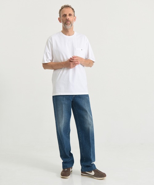 WHITE MOUNTAINEERING(ホワイトマウンテニアリング)の「【White Mountaineering / ホワイトマウンテニアリング】別注 ONE EYELET POCKET TEE(Tシャツ/カットソー・メンズ・ホワイト/ダークグレー/ネイビー/ブラック・2/1/4/3)」の8枚目の写真