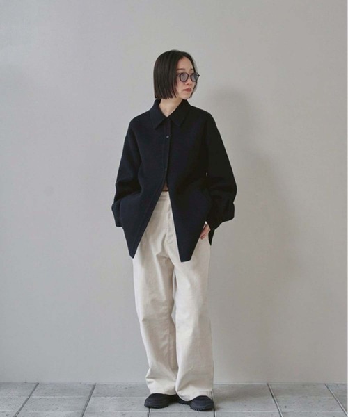 【TODAYFUL】Wool Shirts Jacket ブラック 38 TODAYFUL/トゥデイフル】Wool Shirts Jacket/ウールシャツジャケット