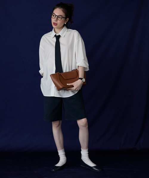 BONLECILL Marche(ボンルシールマルシェ)の「【BONLECILL Marche】《マチあり/ポーチ付き》フラップ付きロングハンドルバケツバッグ(ハンドバッグ・レディース・イエロー/レッド/グリーン/ブラウン・FREE)」の9枚目の写真