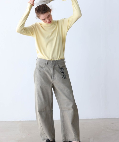 Kelen(ケレン)の「「KELEN / ケレン」カーブデザインカラーデニム(その他パンツ・レディース・ブラウン/グレー・S/M)」の5枚目の写真