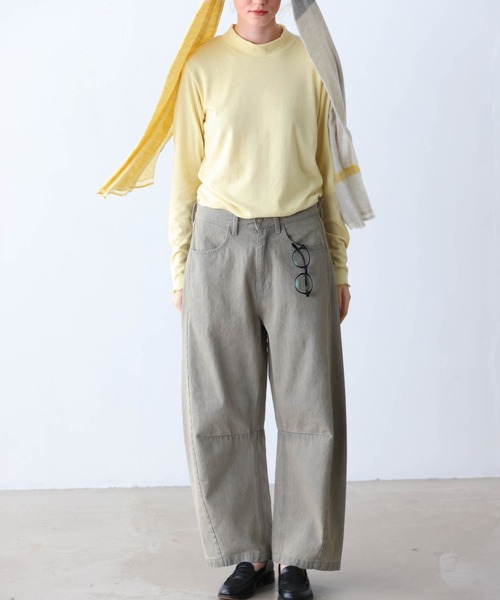 Kelen(ケレン)の「「KELEN / ケレン」カーブデザインカラーデニム(その他パンツ・レディース・ブラウン/グレー・S/M)」の6枚目の写真