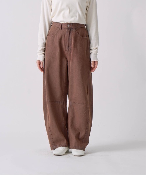 Kelen(ケレン)の「「KELEN / ケレン」カーブデザインカラーデニム(その他パンツ・レディース・ブラウン/グレー・S/M)」の11枚目の写真