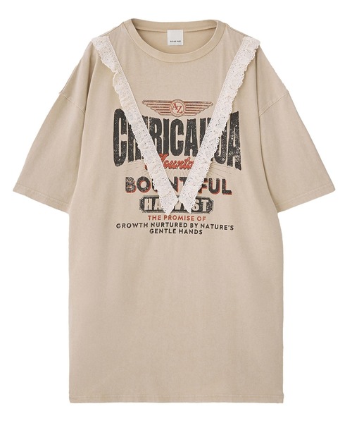 ROSE BUD(ローズバッド)の「LOGO S/S TEE(Tシャツ/カットソー・レディース・ブラック/ベージュ/バーガンディー・ONE SIZE)」の11枚目の写真
