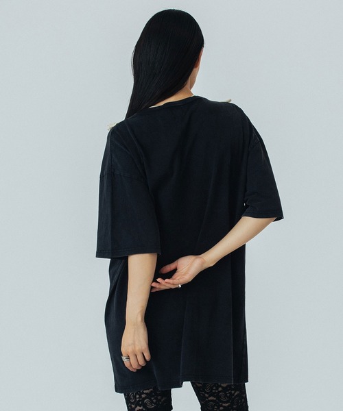 ROSE BUD(ローズバッド)の「LOGO S/S TEE(Tシャツ/カットソー・レディース・ブラック/ベージュ/バーガンディー・ONE SIZE)」の15枚目の写真
