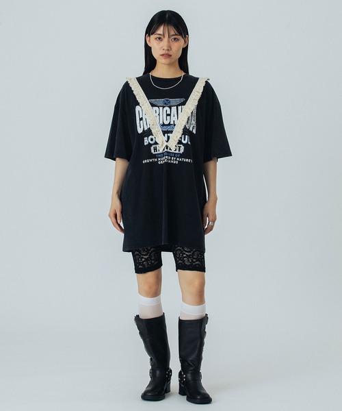 ROSE BUD(ローズバッド)の「LOGO S/S TEE(Tシャツ/カットソー・レディース・ブラック/ベージュ/バーガンディー・ONE SIZE)」の16枚目の写真