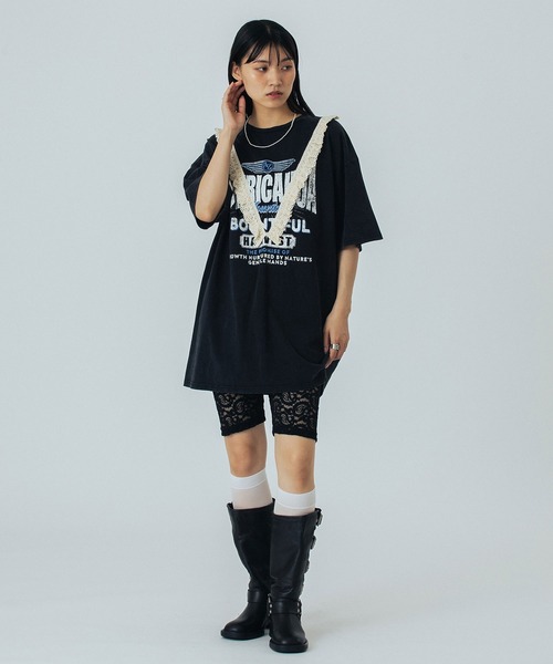 ROSE BUD(ローズバッド)の「LOGO S/S TEE(Tシャツ/カットソー・レディース・ブラック/ベージュ/バーガンディー・ONE SIZE)」の17枚目の写真
