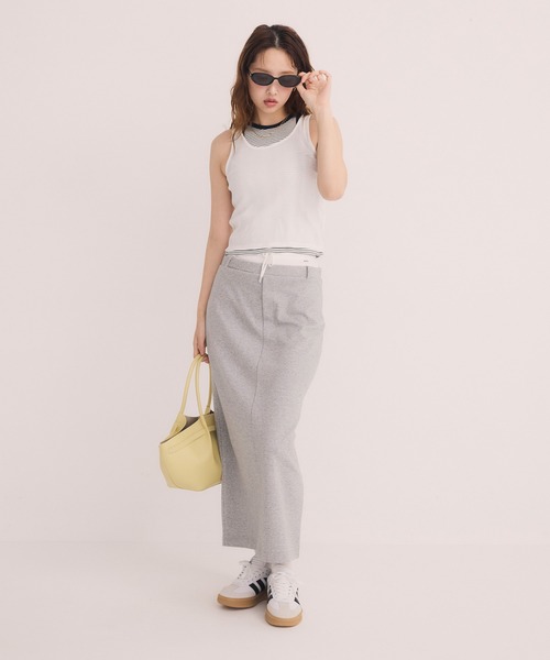 EIMY ISTOIRE(エイミーイストワール)の「miller レイヤードタンクトップ(タンクトップ・レディース・ブラック/ホワイト/その他35・F)」の6枚目の写真