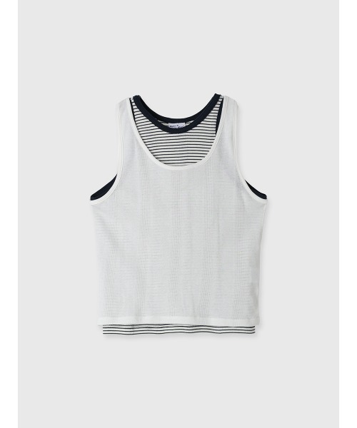 EIMY ISTOIRE(エイミーイストワール)の「miller レイヤードタンクトップ(タンクトップ・レディース・ブラック/ホワイト/その他35・F)」の20枚目の写真