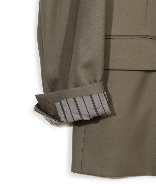 MEN'S BIGI（メンズビギ）の「【50th Anniv . 菊池武夫】TECHWOOL TWILL TAILORED JACKET（テーラードジャケット・メンズ・ブラック/ベージュ・01）」の9枚目の写真