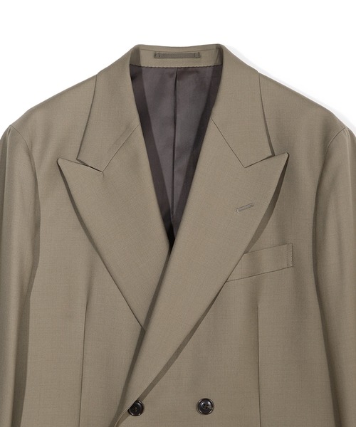 MEN'S BIGI（メンズビギ）の「【50th Anniv . 菊池武夫】TECHWOOL TWILL TAILORED JACKET（テーラードジャケット・メンズ・ブラック/ベージュ・01）」の3枚目の写真