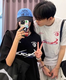 NOWLE | 【NOWLE】ストリート ロゴ プリント ユニセックス 半袖 Tシャツ(Tシャツ/カットソー)