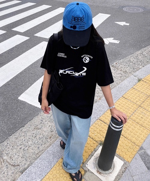 NOWLE(ノウル)の「【NOWLE】ストリート ロゴ プリント ユニセックス 半袖 Tシャツ(Tシャツ/カットソー・メンズ・ブラック/ライトグレー・MEDIUM/LARGE/X-LARGE)」の15枚目の写真