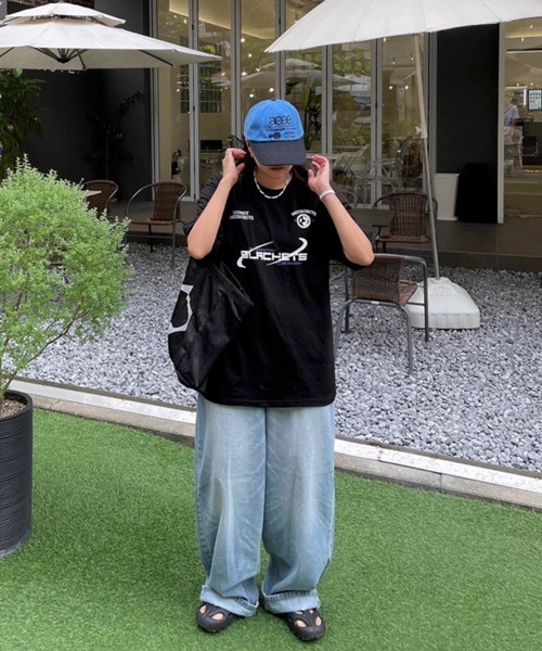 NOWLE(ノウル)の「【NOWLE】ストリート ロゴ プリント ユニセックス 半袖 Tシャツ(Tシャツ/カットソー・メンズ・ブラック/ライトグレー・MEDIUM/LARGE/X-LARGE)」の14枚目の写真