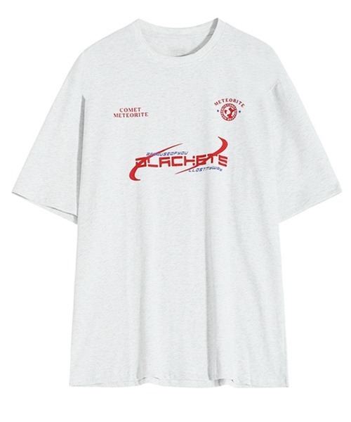 NOWLE(ノウル)の「【NOWLE】ストリート ロゴ プリント ユニセックス 半袖 Tシャツ(Tシャツ/カットソー・メンズ・ブラック/ライトグレー・MEDIUM/LARGE/X-LARGE)」の11枚目の写真