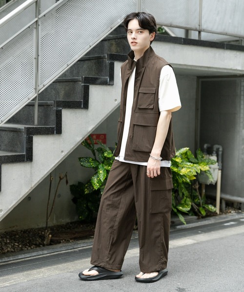 SENSE OF PLACE by URBAN RESEARCH（センスオブプレイスバイアーバンリサーチ）の「ユーティリティスタンドベスト（ブルゾン・メンズ・オリーブ/オレンジ/チャコールグレー・MEDIUM/LARGE）」の21枚目の写真