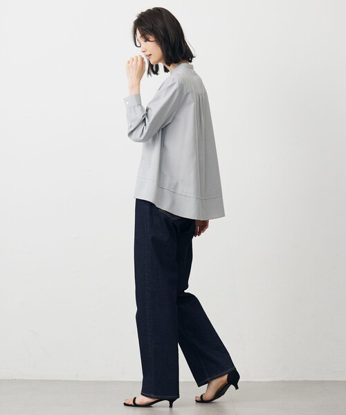J.PRESS Ladies(J.プレス レディス)の「LIMBLESS50ツイル ブラウス(シャツ/ブラウス・レディース・ライトグレー系/グレー系/アイボリー系・XS)」の13枚目の写真