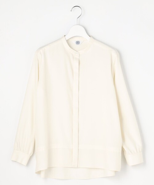 J.PRESS Ladies(J.プレス レディス)の「LIMBLESS50ツイル ブラウス(シャツ/ブラウス・レディース・ライトグレー系/グレー系/アイボリー系・XS)」の16枚目の写真