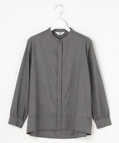 J.PRESS Ladies(J.プレス レディス)の「LIMBLESS50ツイル ブラウス(シャツ/ブラウス・レディース・ライトグレー系/グレー系/アイボリー系・XS)」の18枚目の写真