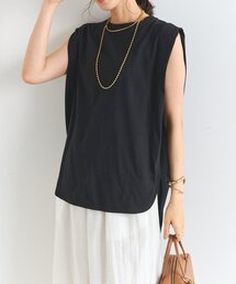 un dix cors | 《大人のこなれカジュアルに》綿麻混肩タックプルオーバー(Tシャツ/カットソー)