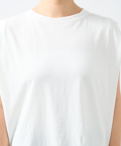 un dix cors（アンディコール）の「《大人のこなれカジュアルに》綿麻混肩タックプルオーバー（Tシャツ/カットソー・レディース・ブラック/オフホワイト/チャコールグレー・FREE）」の7枚目の写真