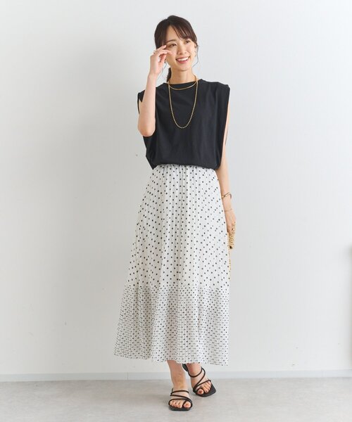 un dix cors（アンディコール）の「《大人のこなれカジュアルに》綿麻混肩タックプルオーバー（Tシャツ/カットソー・レディース・ブラック/オフホワイト/チャコールグレー・FREE）」の19枚目の写真