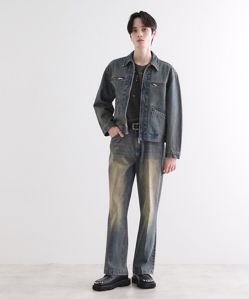 tk.TAKEO KIKUCHI(ティーケータケオキクチ)の「デニムブルゾン(デニムジャケット・メンズ・ブラウン系その他/ブルー・02/03)」の13枚目の写真